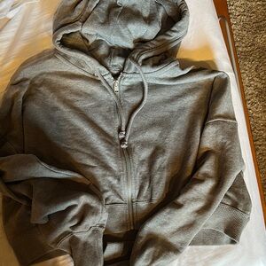 Hollister Gray Zip-Up Hoodie